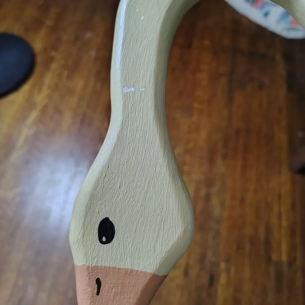 Cottagecore VTG Wooden Farmhouse Goose/Swan Large Country Wall Decor